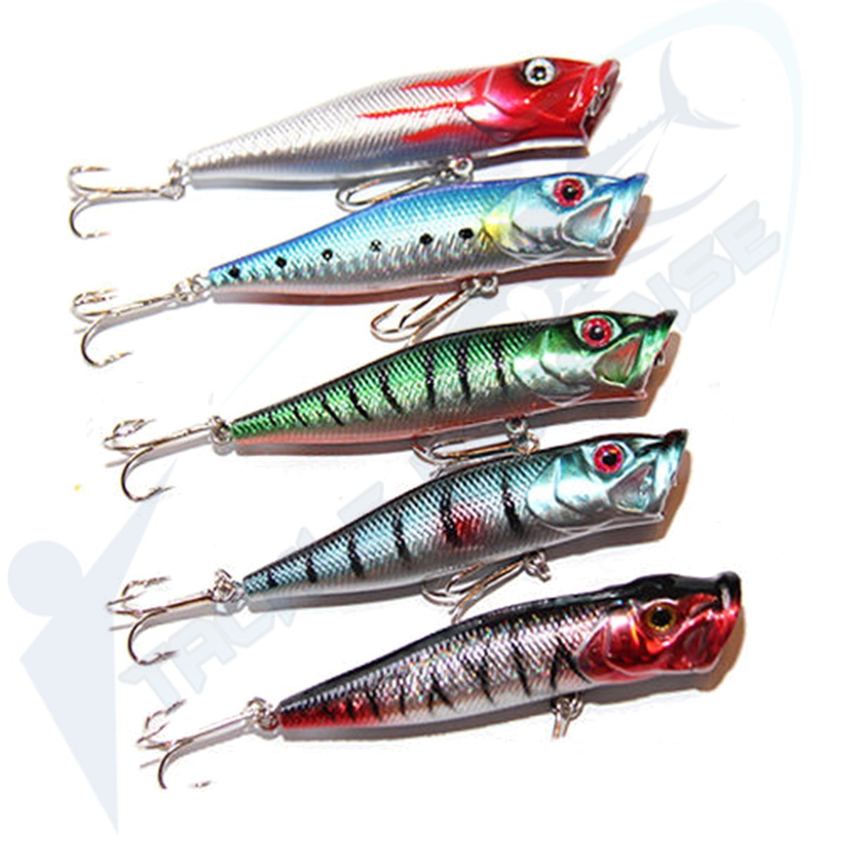 95mm Bass Poppers Popper Topwater TACKLE PARADISE