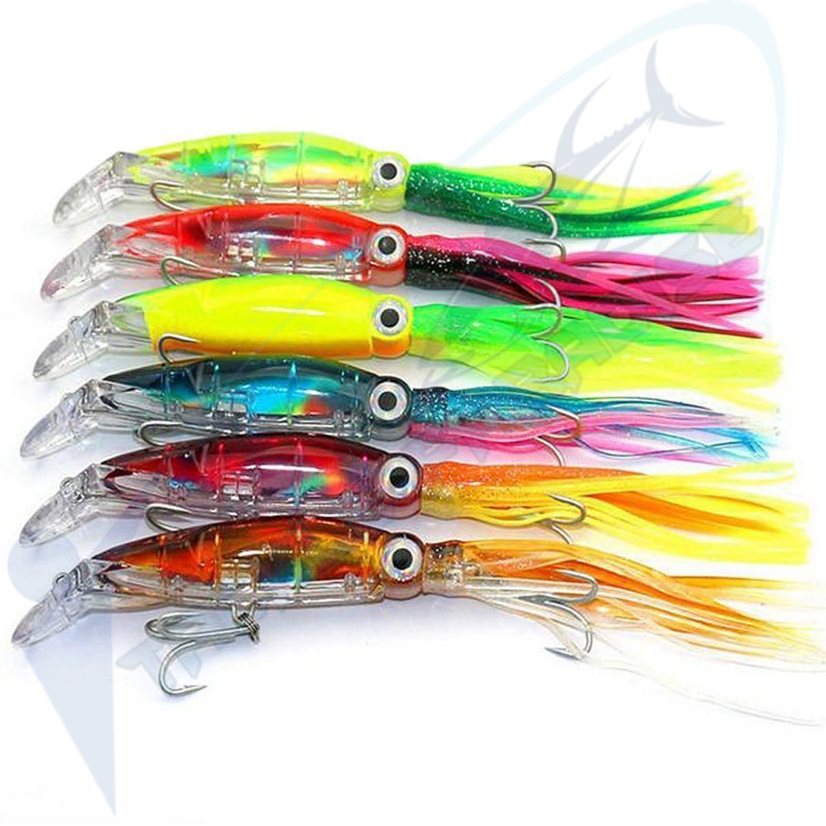 Skirted Squid Deep Diving Hardbody Fishing Lures Kingfish Flathead