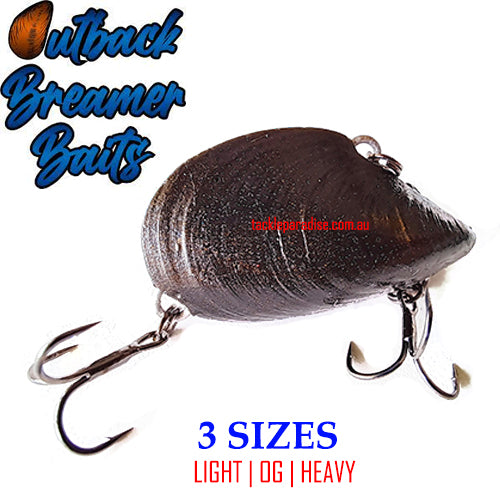best bream fishing lures Outback Breamer Baits Mussel Lure The Muss Vibe OG SS Heavy Best Bream