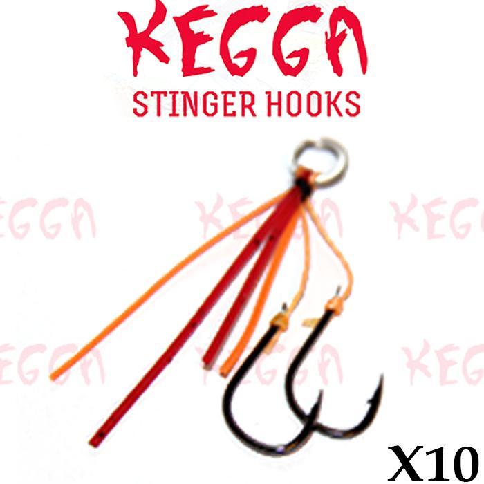 Duel Colour Kegga Stinger Assist Fishing Hooks