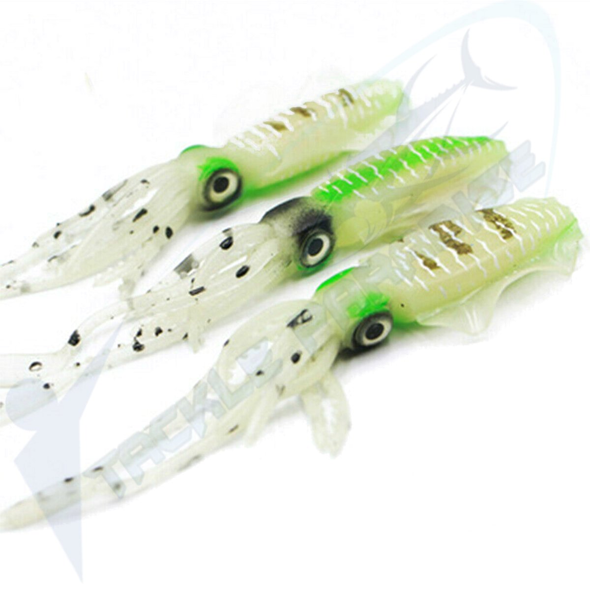 95mm Glow Squid Snapper Soft Plastic Fishing Lures