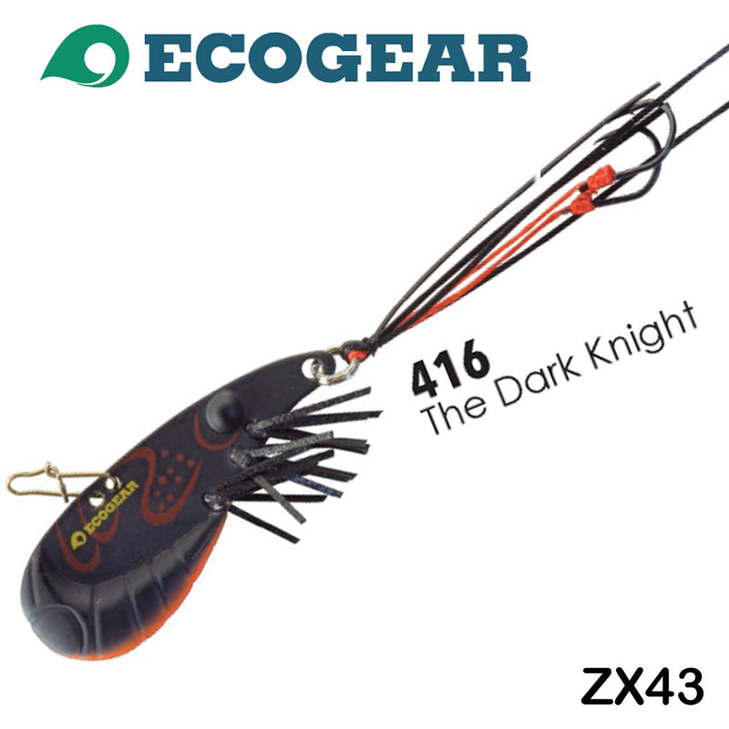 ecogear fishing lures Ecogear ZX43 #403 Black Green Yellowbelly Blade Lure