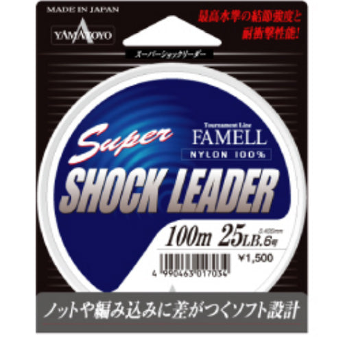 Yamatoyo Super Shock Leader Famell 100m Nylon 100%