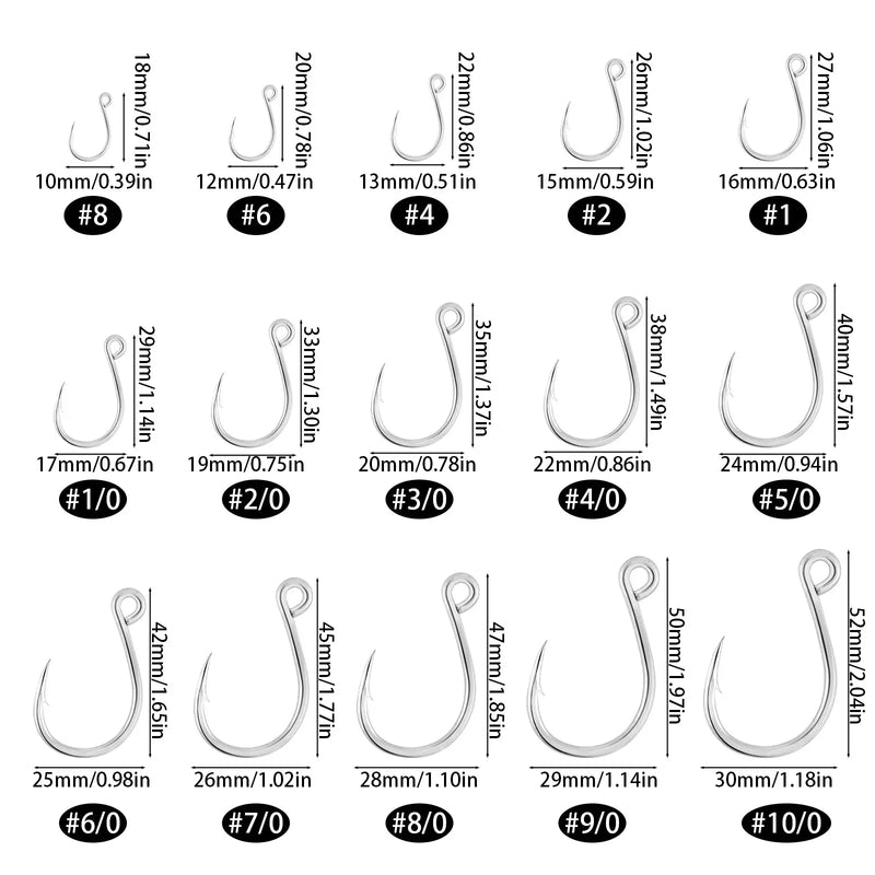 Inline fishing hooks