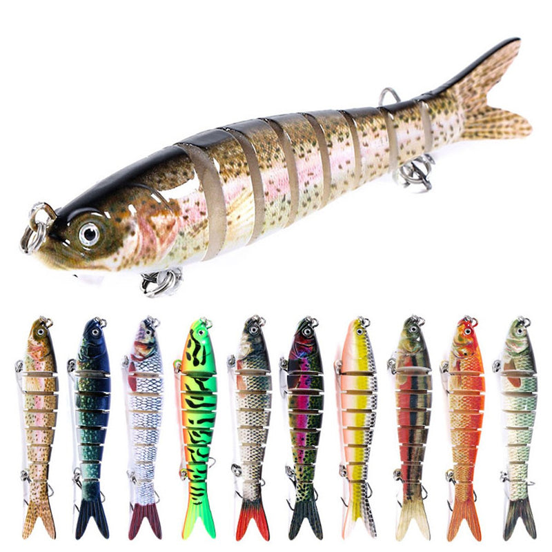 4 5.5 Swimbait Fishing Lure Jointed Sinking Swim Stick Bait Jewfish