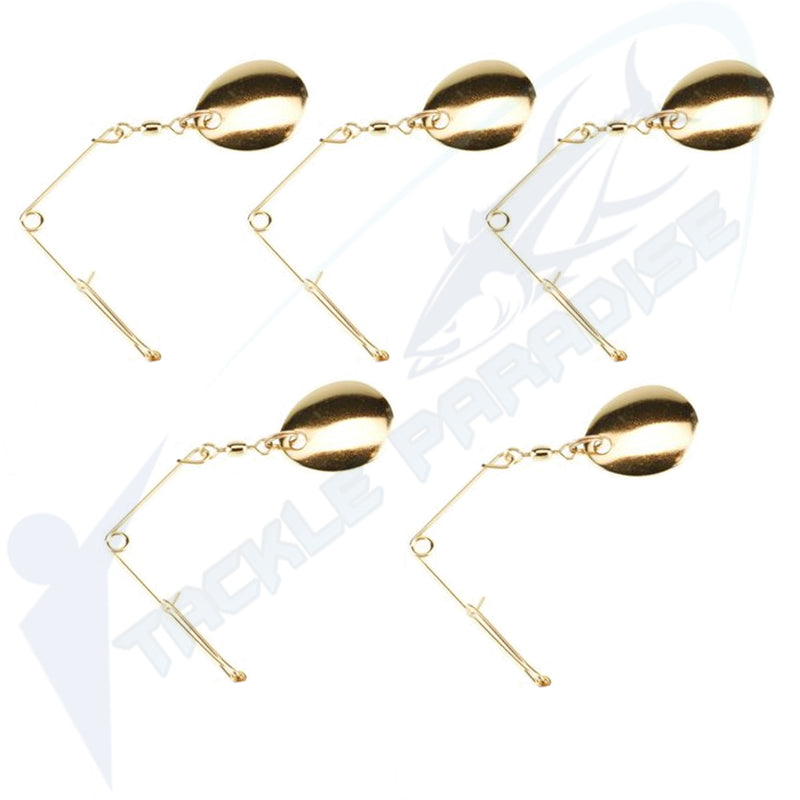 #1 #2 Gold Chrome Jig Spinners Spinnerbaits Beetle Spins