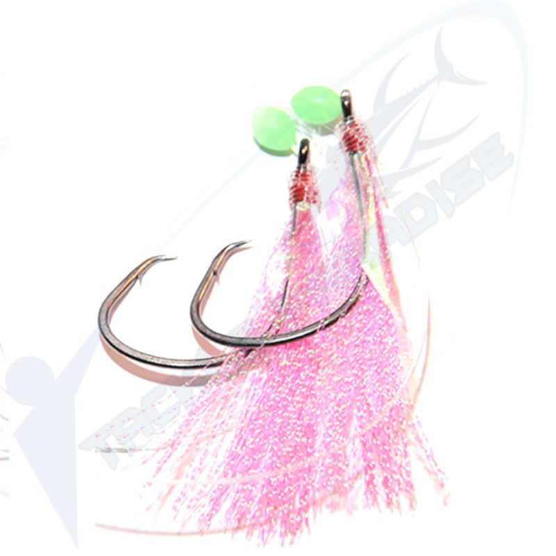 PINK Snapper Snatcher Rigz Flasher Circle Hook Fishing Rigs Lumo Snatc