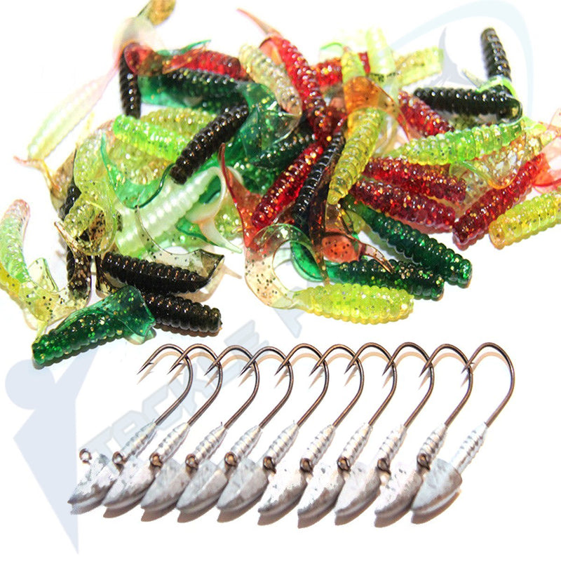 MIX PACK Curl Tail Grub Soft Plastics 1/8oz