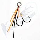 Orange / Black Kegga Stinger Assist Fishing Hooks for Bream Whiting Bass