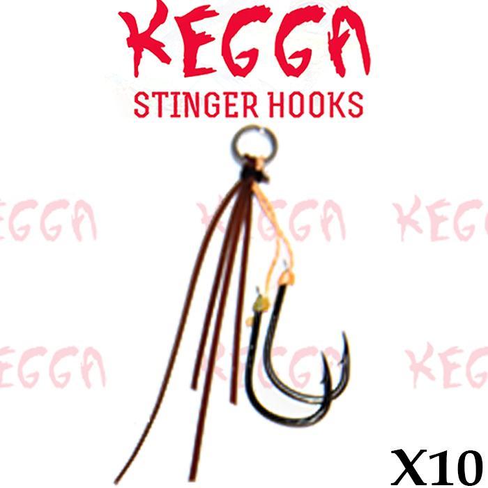 Brown Kegga Stinger Hooks