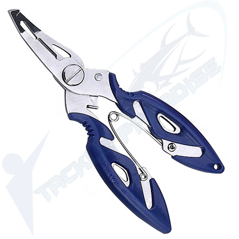 Blue Mini Stainless Steel Split Ring Fishing Pliers Tool