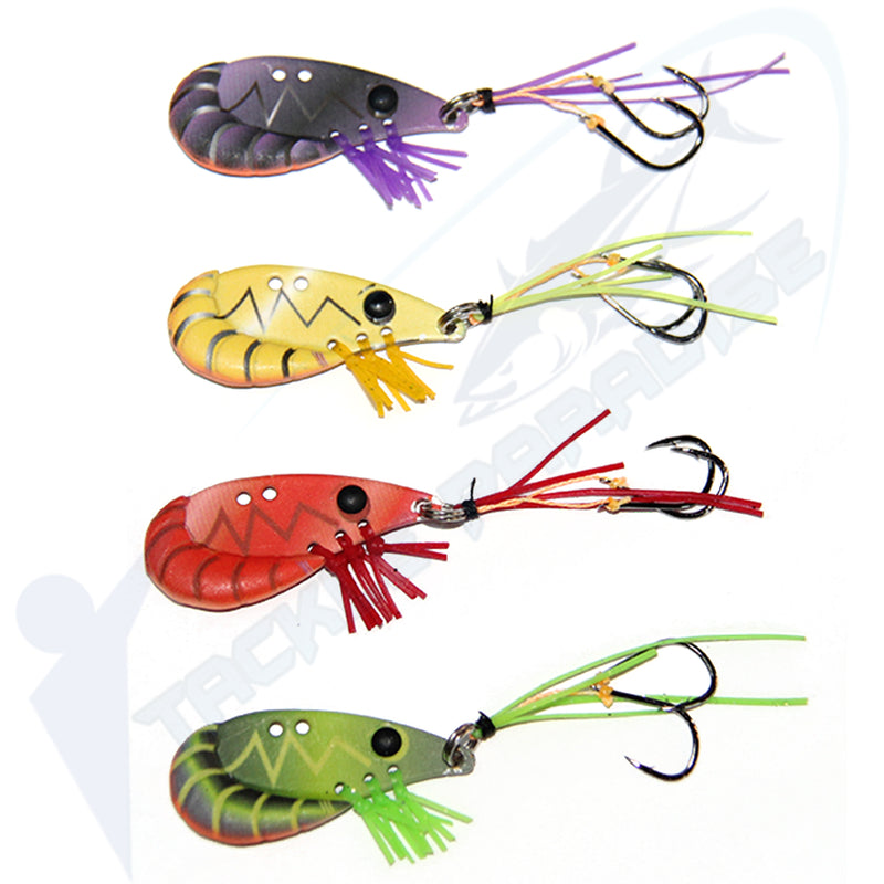 38mm Prawn Blades Vibes Vibe Fishing Lures [4 Pack]