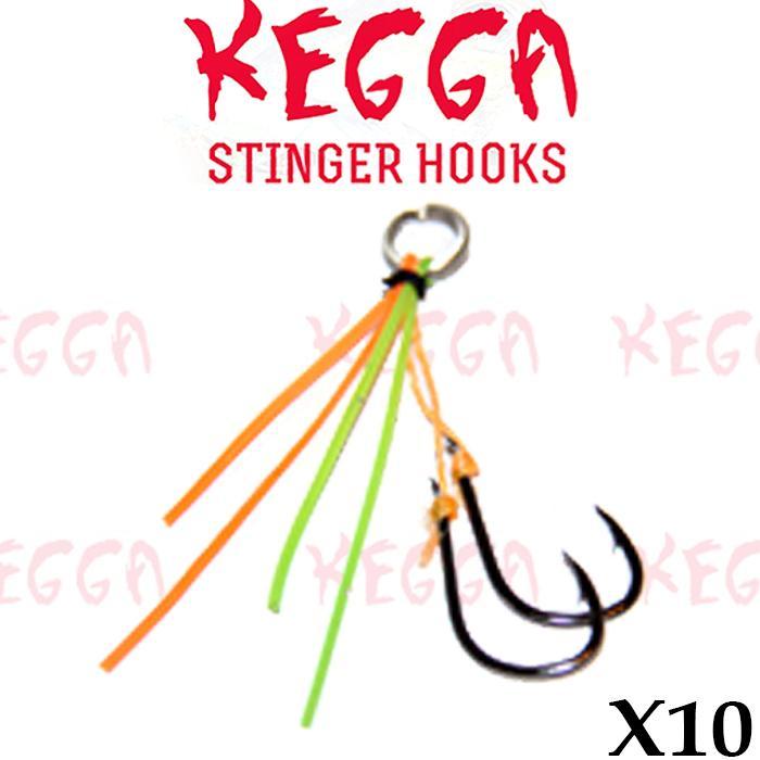 Duel Colour Kegga Stinger Assist Fishing Hooks