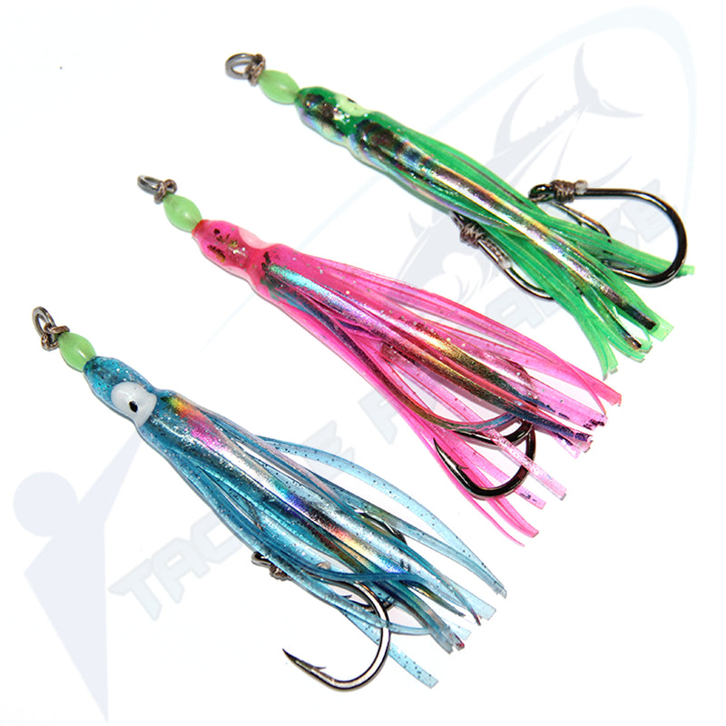 4 Snapper Assist Skirts Inchiku Spare Stinger Hooks