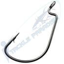 Blood Weedless Wide Gap Worm Fishing Hooks 20 PACK