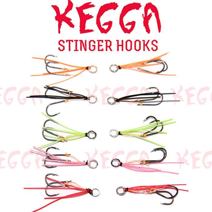 10x Kegga Stinger Hooks