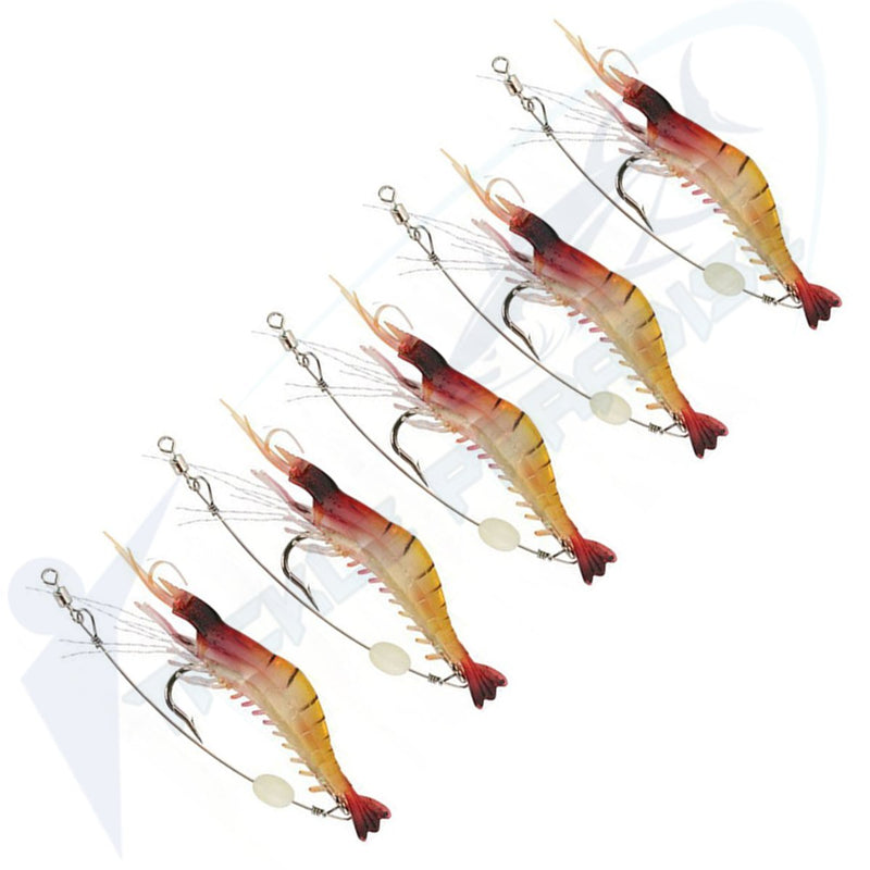 90mm Shrimp Soft Plastics Fishing Lures Prawn