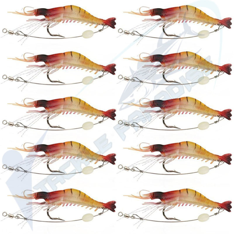 90mm Shrimp Soft Plastics Fishing Lures Prawn