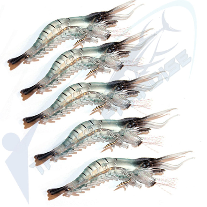 Green Shrimp Soft Plastic Fishing Lures