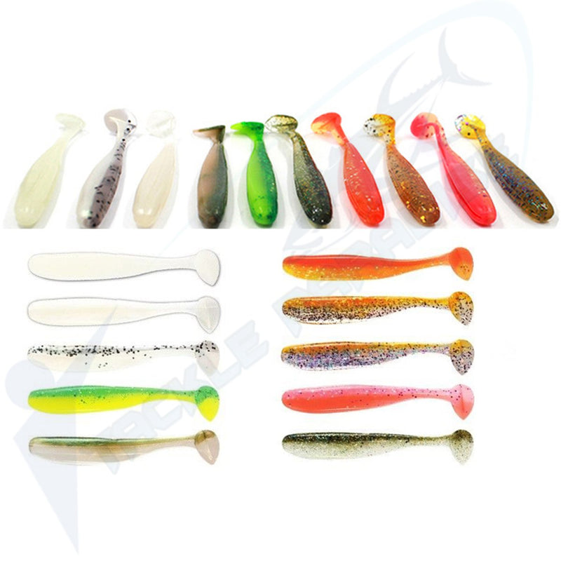 2 3 Paddle Tail Soft Plastics T Grubs Shiners