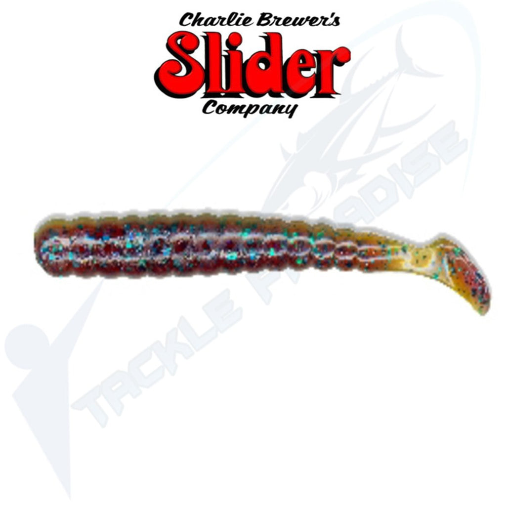 Charlie Brewer's Muscadine Slider Bass Grub Soft Plastic Fishing Lures